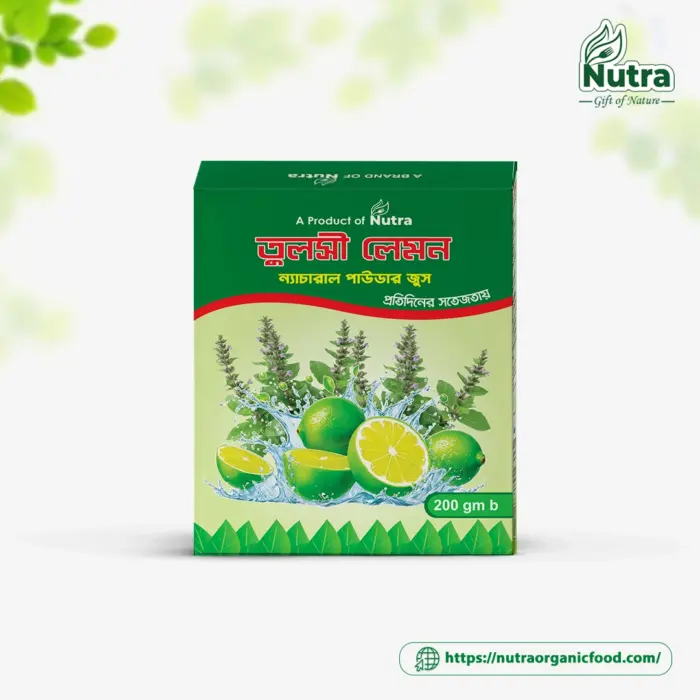 Tulshi Lemon Natural Powder Juice, তুলসী লেমন ন্যাচারাল পাউডার জুস (200 gm) - Image 1