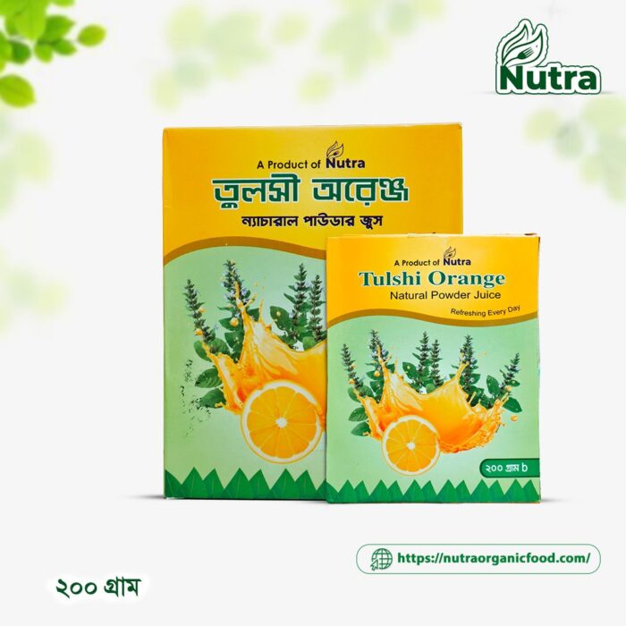 Tulshi Orange Natural Powder Juice - Image 2