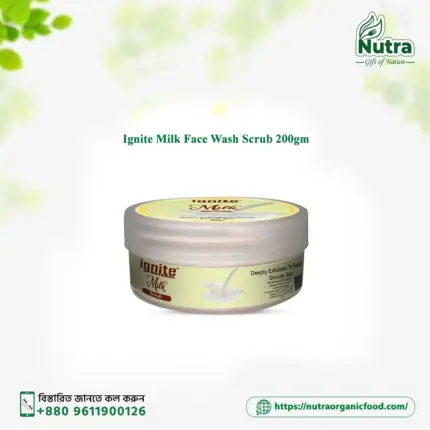 মিল্ক স্ক্রাব - Ignite Milk Face Wash Scrub 200gm